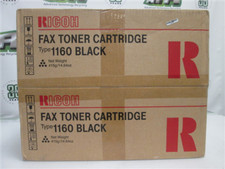 Ricoh Type 1160 Black Fax Toner Cartridges New in Box Lot of Two picture