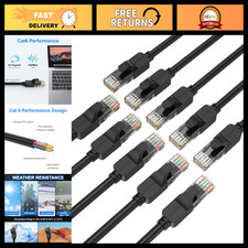 High-Speed Cat 6 Ethernet Cable 2ft (10-Pack) - 10Gbps Snagless Patch Cables, Fl picture