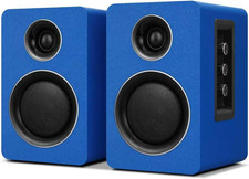 Computer Speakers, Bluetooth 5.3, USB-C, AUX/RCA, 3-Inch Woofer, Blue | a 3-Inch picture