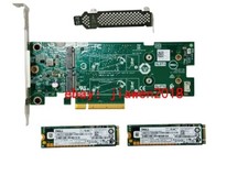 Dell 72WKY BOSS-S1 Controller PCIe Card H/P W/ 2x 240GB M.2 SSD TC2RP for R340 picture
