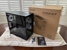 LIAN LI CG237 ATX Mid-Tower Case 3x 140mm RGB Fans Wrap Around Tempered Glass picture