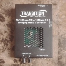 Transition Networks 10/100Base-TX to 100Base-FX Bridging Media Converter picture