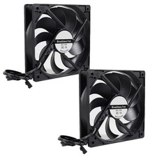 DIANN 2pcs 120mm Black Computer Case Fans High Performance Cooling Low Noise... picture