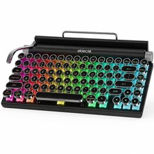 Eklectik Vintage Typewriter Keyboard Wireless Bluetooth, 83-Key Mechanical Ke... picture