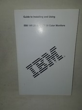 Vintage IBM 14R 28 and 14R 39 Color Monitor Installing and Using Guide 96G1530 picture