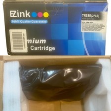 1pk TN580 Compatible Black Toner Cartridge, High Yield EZInk Open Box picture