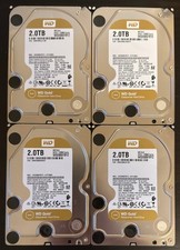 Lot of 4 Western Digital WD Gold Datacenter HDD SATA 128MB WD2005FBYZ picture