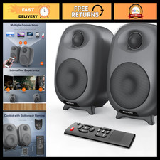 60W Powered Computer Speakers for Desktop PC - High-Quality Sound, USB & AUX Inp picture