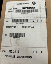 Alcatel-Lucent PS-360W-AC OS6850E-BPP-US 902775-90 Power Supply picture