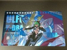 Digimon Playmat CCG DTCG TCG Mouse Pad Rina Shinomiya Trading Card Game Mat picture