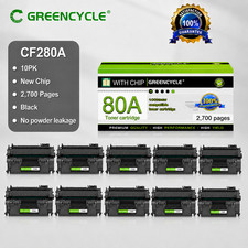 Bulk 10-Pack 80A Toner Cartridge for HP CF280A Pro 400 M401dw M425dn picture