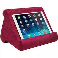 ANGLE - ONTEL BURGANDY PILLOW PAD TABLET STAND, 3 VIEWING MULTI picture