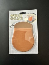 Universal Stick-On Mouse Pouch for Laptop, Slim Holder Wireless Orange Brown picture