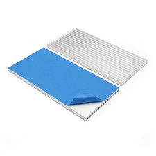 2 PCS 100x50x4mm Aluminum Thin Heatsink Kit Thermal Conductive Adhesive picture