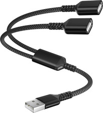 Itramax USB Splitter 1 in 2 Out 1Ft,Dual Port Extender Hub,Usb Splitter Y Cable picture