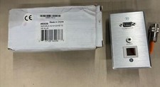 NEW RapidRun 60036 VGA (HD15) + 3.5mm + KS 1G WallPlate Brushed Aluminum FREE SH picture