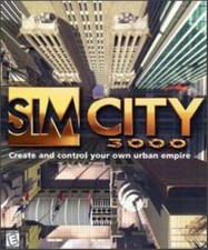 SimCity 3000 PC CD build create disasters jungle snow urban city simulation game picture