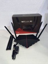 Netduma R2 Gaming Wireless Router DumaOS AC1200 4-Port Gigabit - Black/Red picture
