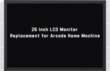 26 Inch Arcade Gaming Monitor 4 3 LCD HDMI VGA CGA EGA Replacement Screen picture