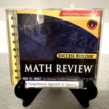 Math Review The Learning Company Success Builder CD-Rom Windows 95 & Mac - MINT picture