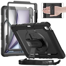timecity for iPad Air 13 Inch Case M3 2025/ M2 2024, 360° Rotating Stand, P picture