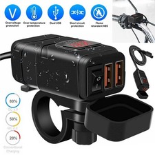 Motorcycle USB Charger, Quick Charge 3.0 Dual USB, Motorcycle Phone GPS Charger picture