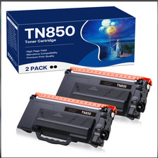 2 Pack of TN850 Compatible w/ Brother TN-880 TN-820 Toner Cartridges High Yield picture