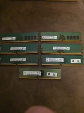 Lot of 7 Various 8GB/4GB DDR4 RAM Memory Modules 3200/2400MHz picture
