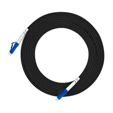 Jeirdus 100ft 100feet 30m LC to LC Outdoor Armored Simplex 9/125 SM Fiber Optic picture