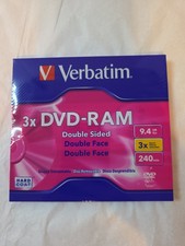 Verbatim DVD RAM Double Sided 9.4GB 240 min #95003 Hard Coat picture