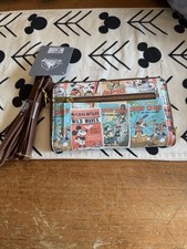 Walt Disney World Parks Mickey Zip Around Wrist Wallet & Shoulder Strap NWT picture
