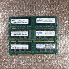Lot of 3 RAM Apple Crucial 256MB Memory mt16lsdt3264ag-10eg3 pc100-222-620 picture