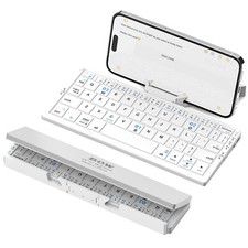 Mini Foldable Aluminum Alloy Keyboard with Magnetic Stand for Tablet iPad Phone picture