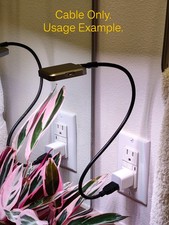 Gooseneck bendable USB-C cable semi-rigid - for USB light/fan -holds weight: lot picture