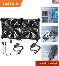 Versatile Quiet USB Cooling Fan with Rubber Feet for Stable Operation - 5V Power picture