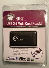 SIIG All-in-one USB 2.0 Multi-Slot Card Reader/Writer works w/ Windows & Mac picture
