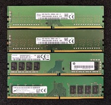 LOT OF 4 | 8GB PC4 MIXED BRANDS/SPEEDS 2400T/2666V/3200AA Desktop RAM picture