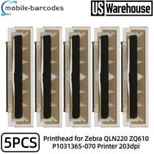 5X Printhead for Zebra QLN220 ZR628 Thermal Label Printer 203Dpi P1031365-070 picture