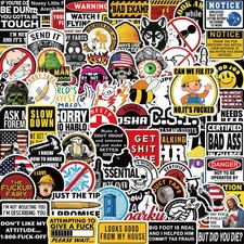 100 Pcs Funny Stickers for Adults (Dirty) Meme Water Bottles Sticker Pack Waterp picture