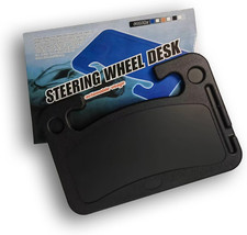 Steering Wheel Tray Desk, Black Portable Laptop & Food Table for Eating picture