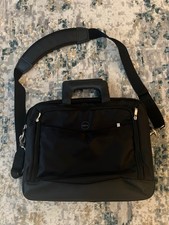Dell  Deluxe Laptop Computer Carrying Case Bag Shoulder Strap Black EUC picture