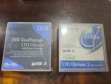 IBM TOTALSTORAGE LTO ULTRIUM  3, DATA CARTRIDGE 800GB/400GB and Sony LTX400G picture