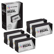 LD Compatible Replacement for HP 952 / 952XL / F6U19AN Black Ink Cartridges 5PK picture