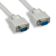 Kentek 6'ft VGA HD15 14Pin Video Extension Cord PC Monitor Legacy Equipment GRY picture