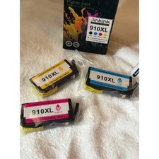 Ankink 910XL Ink Cartridges Set - Cyan, Magenta, Yellow - New Sealed - NO BLACK picture