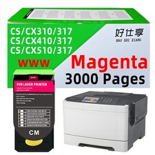 70C1HM0 Magenta Toner Cartridge Compatible for Lexmark CS310 CS410 CS510 CX310 picture