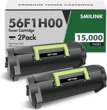 56F1H00 Black Toner Cartridge MS521dn MS421dn For Lexmark MX321adn 2 Pack 4214 picture