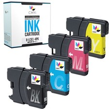 CMYi Black Color Ink Lot fits Brother LC61 Cartridges picture