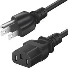 6 FT 3‑Prong IEC C13 AC Cord for Party Speaker Guitar Amp Power Station picture