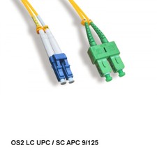 [10X] 5 Meter LC UPC/ SC APC OS2 9 /125 Duplex Single-Mode Fiber Optic Cable picture
